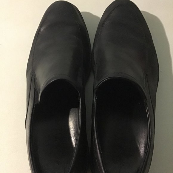 ECCO MEN'S VITRUS lll LEATHER MOC SLIP ON LOAFERS BLACK 11-NICE! - Picture 2 of 10